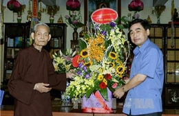 Ban Tôn giáo chúc mừng Pháp chủ Giáo hội Phật giáo Việt Nam nhân mùa Vu lan 2016